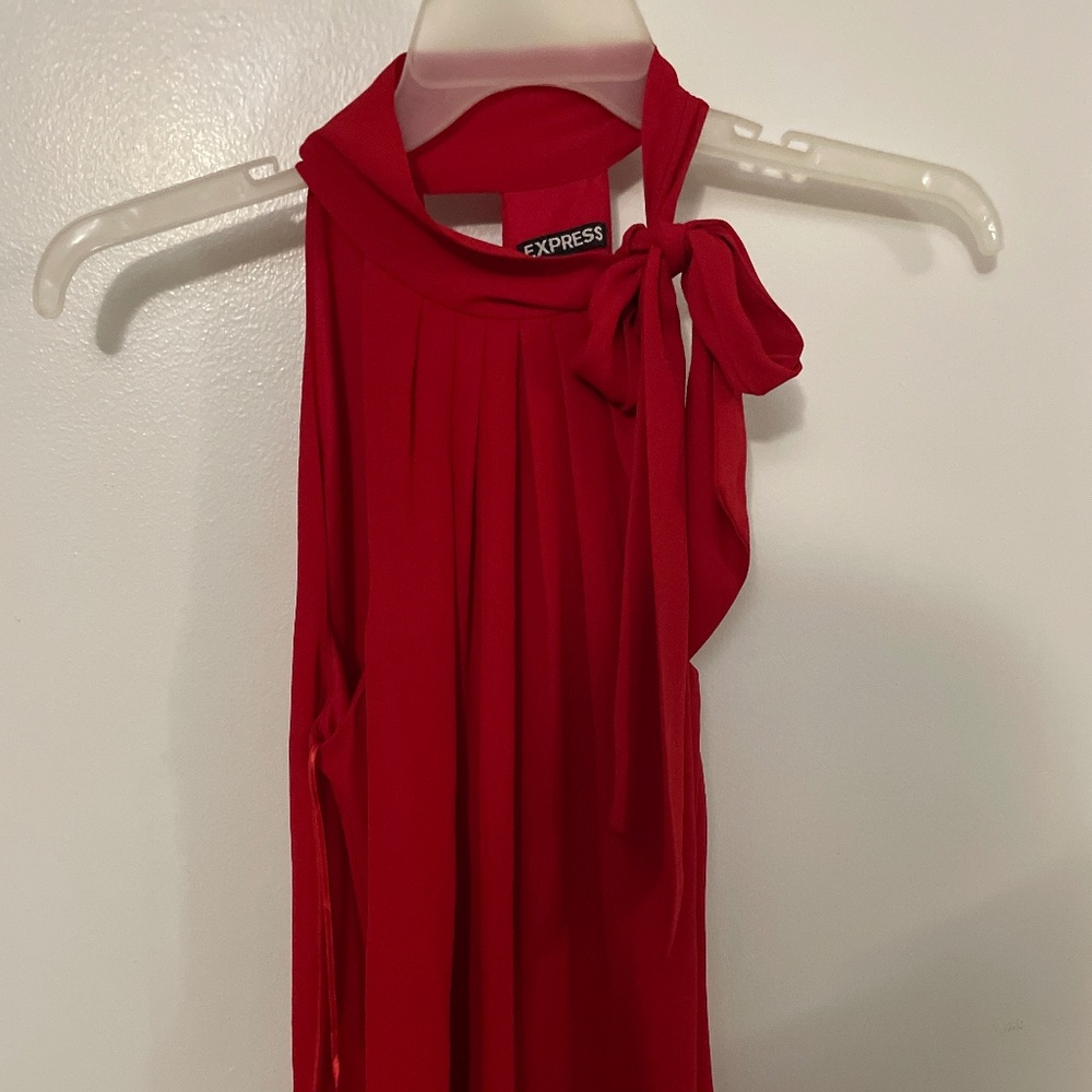 Express tie neck tank top